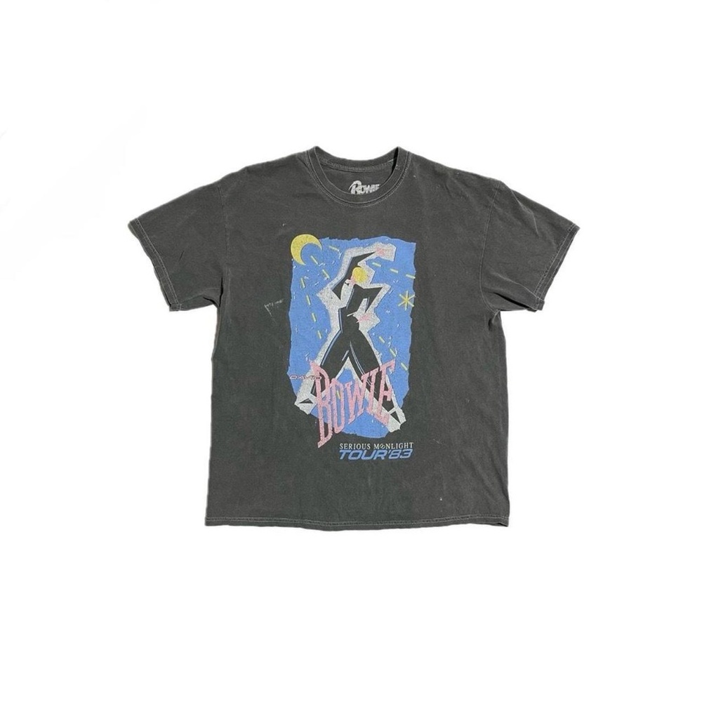 David Bowie Long Graphic T-Shirt Dress
